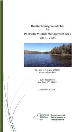 Bureau of Wildlife Cortland, NY 13045 - Habitat Management Plan for Pharsalia Wildlife Management Area 2016 2025
