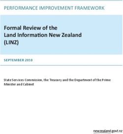 FORMAL REVIEW OF THE LAND INFORMATION NEW ZEALAND - (LINZ) PERFORMANCE IMPROVEMENT FRAMEWORK