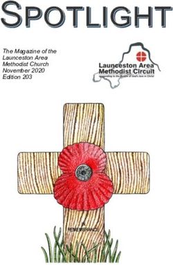 The Magazine of the Launceston Area Methodist Church November 2020 Edition 203