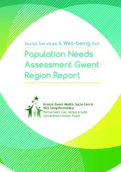 Population Needs Assessment Gwent Region Report - Social Services & Well-being Act - NCC Splash Home