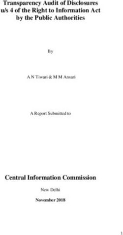 Transparency Audit of Disclosures u/s 4 of the Right to Information Act by the Public Authorities - Central Information Commission November 2018