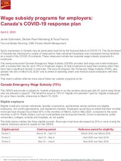 Wage subsidy programs for employers: Canada's COVID-19 response plan - CIBC.com
