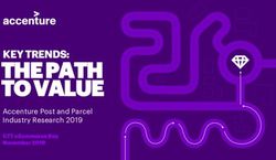 THE PATH TO VALUE KEY TRENDS: Accenture Post and Parcel Industry Research 2019 - CTT