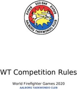 WT Competition Rules World Firefighter Games 2020 - AALBORG TAEKWONDO CLUB - World Firefighters Games