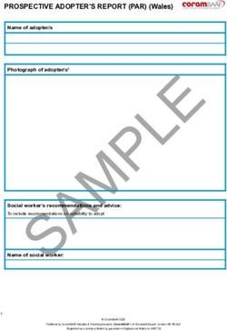 PROSPECTIVE ADOPTER'S REPORT (PAR) (Wales) - CoramBAAF