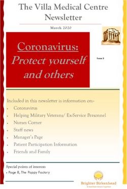Coronavirus: Protect yourself - The Villa Medical Centre