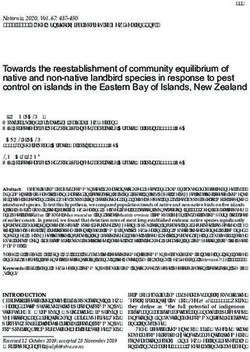 Towards the reestablishment of community equilibrium of native and non-native landbird species in response to pest control on islands in the ...