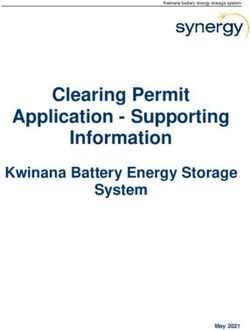 Clearing Permit Application - Supporting Information - Kwinana Battery Energy Storage System