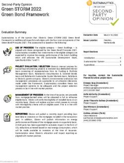 Green STORM 2022 Green Bond Framework - Second-Party Opinion