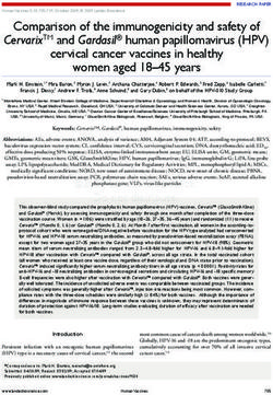 Comparison of the immunogenicity and safety of