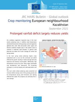 JRC MARS Bulletin - Global outlook Crop monitoring European neighbourhood Kazakhstan