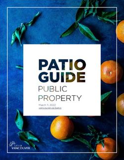 March 11, 2022 vancouver.ca/patio - City of Vancouver