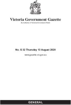 No. G 32 Thursday 13 August 2020 - www.gazette.vic.gov.au - reglii