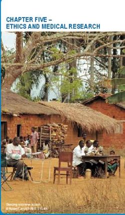 CHAPTER FIVE - ETHICS AND MEDICAL RESEARCH