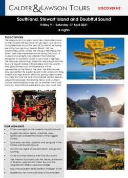 Southland, Stewart Island and Doubtful Sound - Calder ...