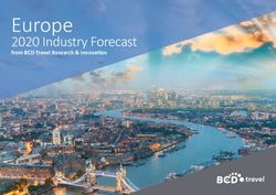Europe 2020 Industry Forecast - from BCD Travel Research & Innovation