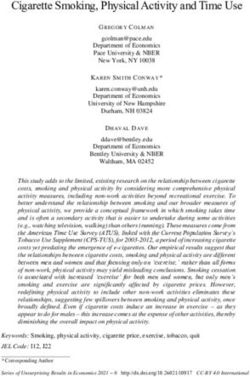 Cigarette Smoking, Physical Activity and Time Use