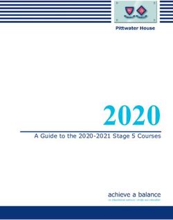 2020 A Guide to the 2020-2021 Stage 5 Courses - Pittwater House
