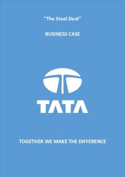 BUSINESS CASE - TOGETHER WE MAKE THE DIFFERENCE - "The Steel Deal"