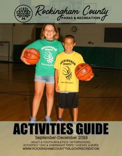 ACTIVITIES GUIDE September-December 2018 - ADULT & YOUTH ATHLETICS * AFTERSCHOOL ACTIVITIES * DAY & OVERNIGHT TRIPS * EVENTS & MORE ...