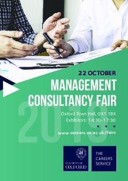 MANAGEMENT CONSULTANCY FAIR - 22 OCTOBER www.careers.ox.ac.uk/fairs - Oxford University ...