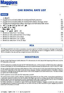 CAR RENTAL RATE LIST - Maggiore Rent