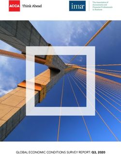 GLOBAL ECONOMIC CONDITIONS SURVEY REPORT: Q3, 2020 - ACCA Global