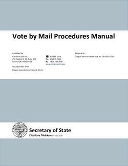 Vote by Mail Procedures Manual - Oregon Secretary of State