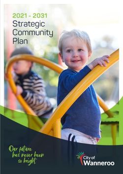 Strategic Community Plan 2021 - 2031 - Our future has never been so bright - City of Wanneroo