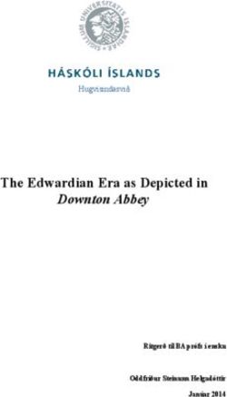 The Edwardian Era as Depicted in - Downton Abbey Hugvísindasvið