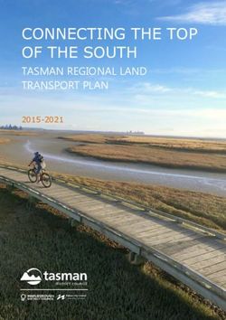 CONNECTING THE TOP OF THE SOUTH - TASMAN REGIONAL LAND TRANSPORT PLAN 2015-2021