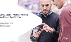 2020 Global Metals, Mining and Steel Conference - Håkan Folin, CFO 13 May, 2020 - SSAB