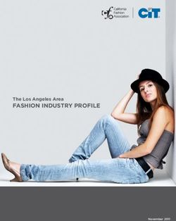 FASHION INDUSTRY PROFILE - The Los Angeles Area - November 2011