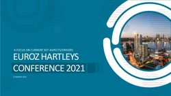EUROZ HARTLEYS CONFERENCE 2021 - A FOCUS ON CURRENT KEY ASPECTS/DRIVERS