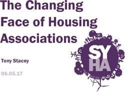 The Changing Face of Housing Associations - Tony Stacey 06.05.17 - Local Trust