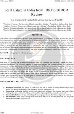 Real Estate in India from 1980 to 2018: A Review - IJARIIE