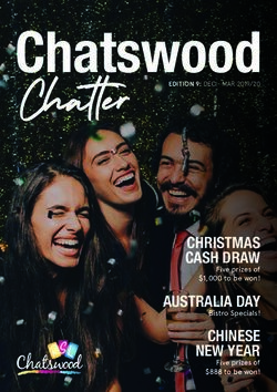 Chatter Chatswood - CHRISTMAS CASH DRAW AUSTRALIA DAY CHINESE NEW YEAR