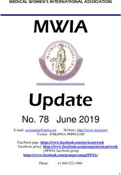 MWIA - Update No. 78 June 2019 - The Medical Women's International Association