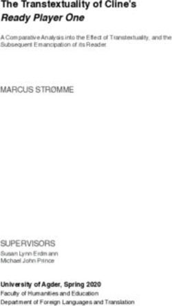 The Transtextuality of Cline's Ready Player One