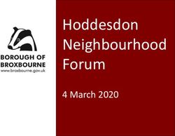 Hoddesdon Neighbourhood Forum - 4 March 2020 - Borough of Broxbourne