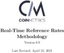 Real-Time Reference Rates Methodology - Version 0.9 Last Revised: April 25, 2021 - Coin Metrics
