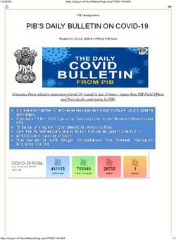 PIB'S DAILY BULLETIN ON COVID-19 - NIDM