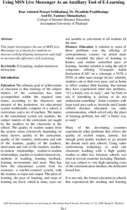 Using MSN Live Messenger As an Auxiliary Tool of E-Learning