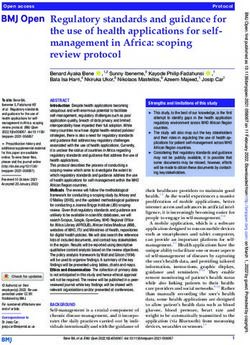 Regulatory standards and guidance for the use of health applications for self-management in Africa: scoping review protocol - BMJ Open