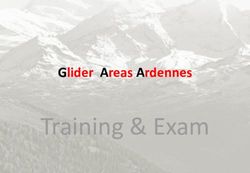 Training & Exam Glider Areas Ardennes