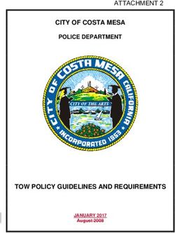 CITY OF COSTA MESA - TOW POLICY GUIDELINES AND REQUIREMENTS - POLICE