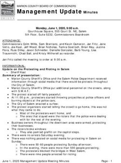 Management Update Minutes - Marion County