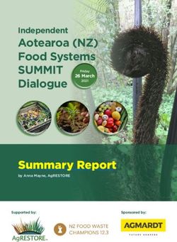 Summary Report - Aotearoa (NZ) Food Systems SUMMIT Independent - Food Systems Summit Dialogues