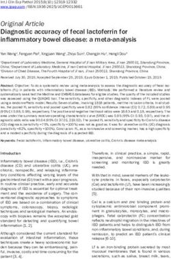 Original Article Diagnostic accuracy of fecal lactoferrin for inflammatory bowel disease: a meta-analysis