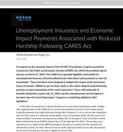 Unemployment Insurance and Economic Impact Payments Associated with Reduced Hardship Following CARES Act
